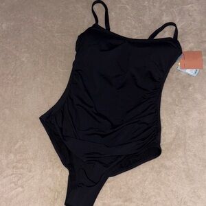 Shade & Shore Black One Piece Swimsuit